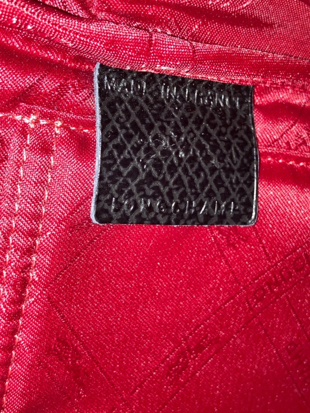 Longchamp Paris Backpack Black White Large Logo - Picture 7 of 9